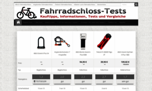 Fahrradschloss-tests.net thumbnail