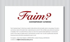 Faimcontemporarycatering.com.au thumbnail