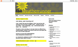 Fairweatherrunner.blogspot.com thumbnail