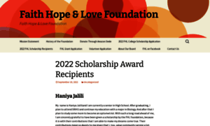 Faithhopeandlovefoundation.org thumbnail