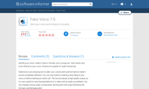 Fake-voice.software.informer.com thumbnail