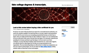 Fakecollegetranscripts.wordpress.com thumbnail