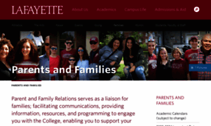 Families.lafayette.edu thumbnail