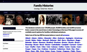 Familyhistories.us thumbnail