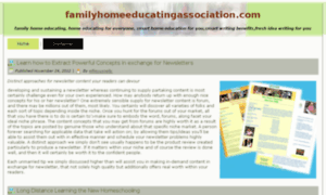 Familyhomeeducatingassociation.com thumbnail