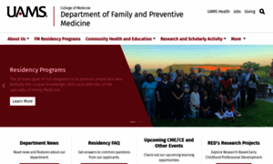 Familymedicine.uams.edu thumbnail