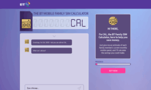Familysimcalculator.bt.com thumbnail