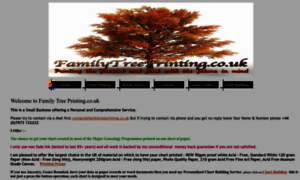 Familytreeprinting.co.uk thumbnail