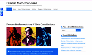 Famous-mathematicians.com thumbnail