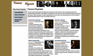 Famousphysicists.org thumbnail