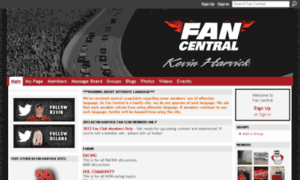 Fancentral.kevinharvick.com thumbnail