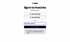 Fansunite.slack.com thumbnail