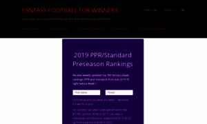 Fantasyfootballforwinners.com thumbnail