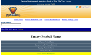 Fantasyfootballteamnames.com thumbnail
