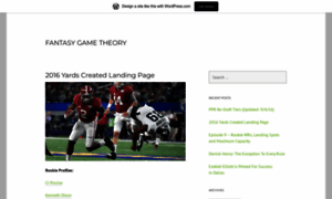 Fantasygametheory.wordpress.com thumbnail