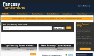 Fantasyteamnames.net thumbnail