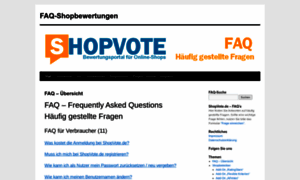 Faq.shopvote.de thumbnail