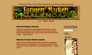 Farmersmarketscalendar.com thumbnail