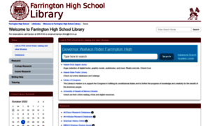 Farringtonhighschool.libguides.com thumbnail