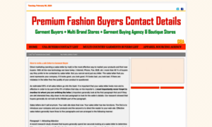 Fashionbuyers.garmentbuyingagents.com thumbnail