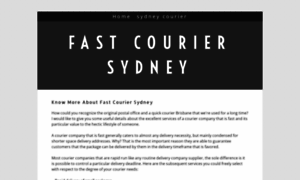 Fastcouriersydney.yolasite.com thumbnail