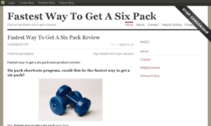 Fastestwaytogetasixpack.blog.com thumbnail