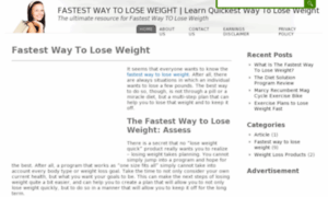 Fastestwaytoloseweightbest.com thumbnail