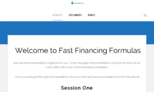 Fastfinancingformulas.com thumbnail