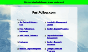 Fastfollow.com thumbnail