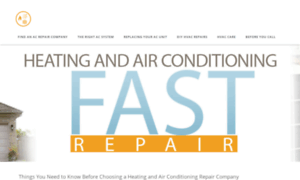 Fastheatingandairconditioningrepair.com thumbnail