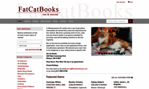 Fatcatbookshop.com thumbnail