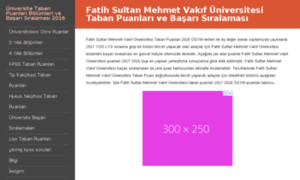 Fatih-sultan-mehmet-vakif-universitesi.taban-puanlari.com thumbnail