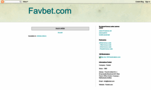 Favbet-bonus.blogspot.com thumbnail