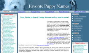 Favorite-puppy-names.com thumbnail