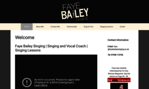 Fayebaileysinging.co.uk thumbnail