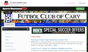 Fccary.sportssignupapp.com thumbnail