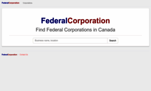 Federalcorporation.ca thumbnail