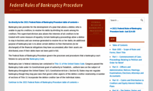 Federalrulesofbankruptcyprocedure.org thumbnail