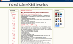 Federalrulesofcivilprocedure.blogspot.com thumbnail
