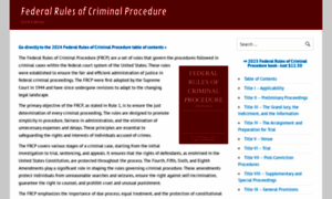 Federalrulesofcriminalprocedure.org thumbnail