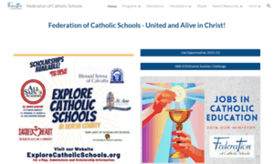 Federationofcatholicschools.org thumbnail