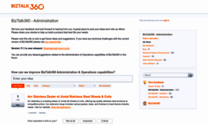 Feedback.biztalk360.com thumbnail