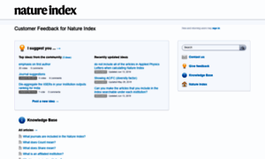 Feedback.natureindex.com thumbnail