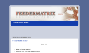Feeder-matrix-review.blogspot.com thumbnail