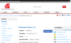 Feedreader-connect-download.softwares7.com thumbnail