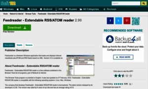 Feedreader-extendable-rss-or-atom-reader.soft112.com thumbnail