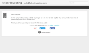 Felkerinvesting.com thumbnail