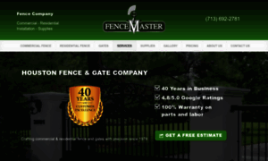 Fencemasterhouston.com thumbnail