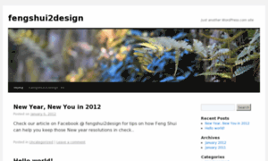 Fengshui2design.wordpress.com thumbnail