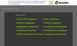Ferccompliance.info thumbnail